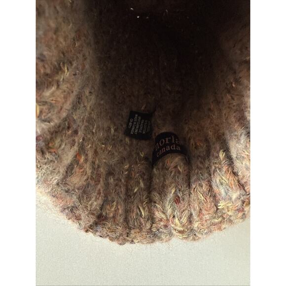 Norla Canada Winter Wool Blend Colorful Knit Womens OS Beanie Hat Warm Ski Boho - Picture 4 of 7